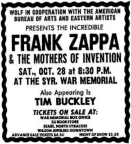 28/10/1972Onondaga County War Memorial theater, Syracuse, NY